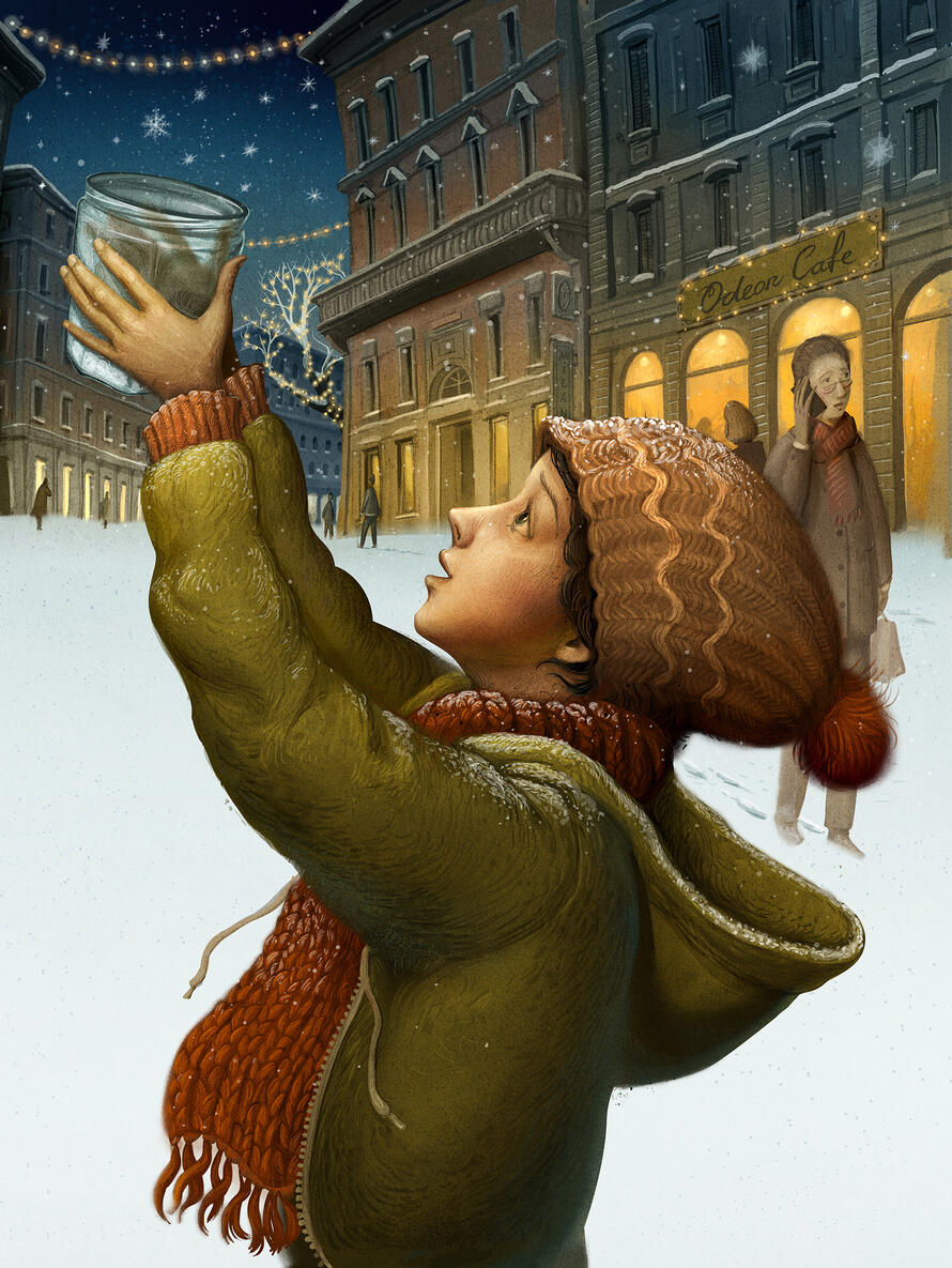 Illustration for the book &quot;Il dono di Marta&quot; by Barbara Magliavacca Nascioli